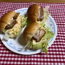 照り焼きチキンと卵のロールサンド